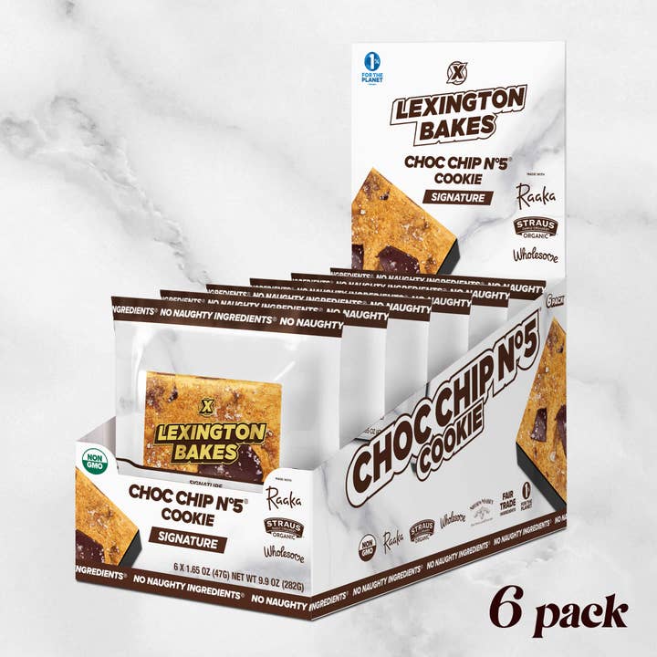 LEXINGTON BAKES - Wholesale Cookie - Choc Chip N°5® Cookies • 6 Pack1