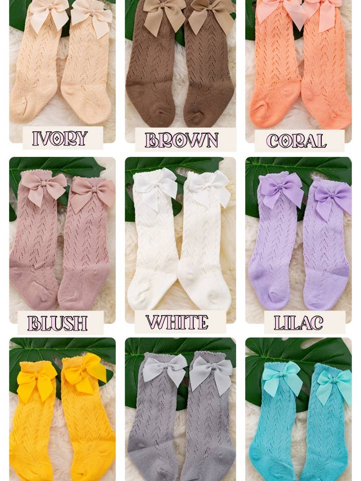 Knee high hollow out mesh sock for baby, available in 9 colors(3pcs/$9.75)sock2024b and other Purchase Wholesale jefferies socks. Free Returns & Net 60 Terms on Faire trending on Faire.