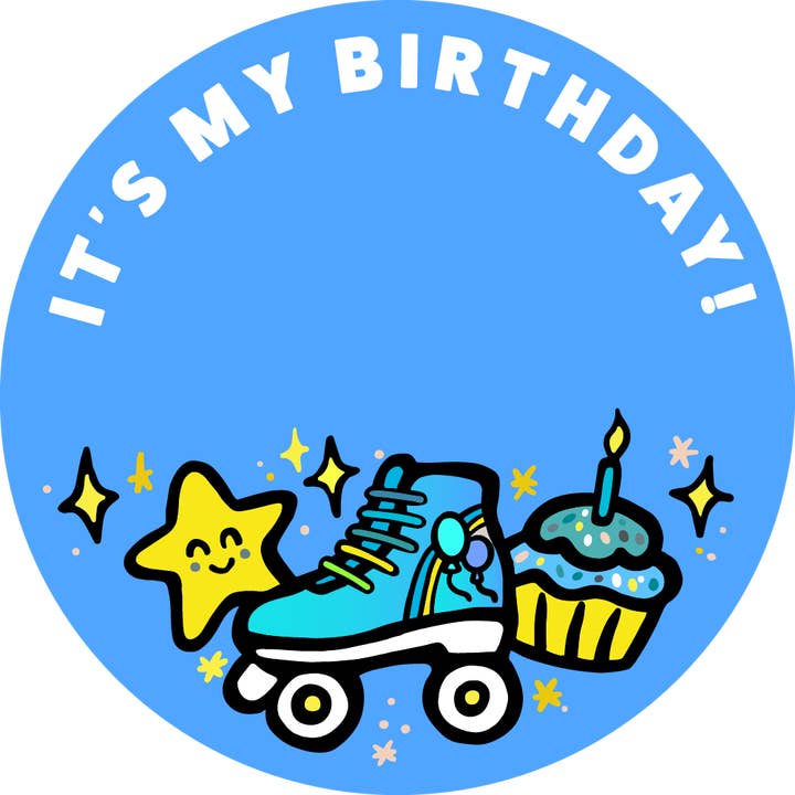 Funbuild MFG - Wholesale Sticker - "It's My Birthday" Skate Sticker - 3in1