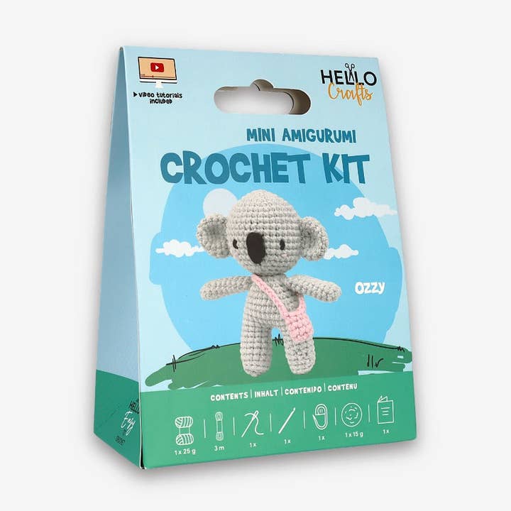 Knitty Critters - Mini Amigurumi - Ozzy | DIY Hæklekit for engroshandel hos Creative World of Crafts