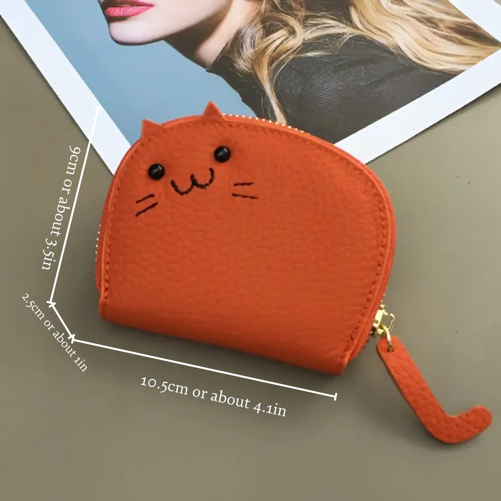 Ashlen - Wholesale Wallet - Women's - LEATHER FELINE WALLET3