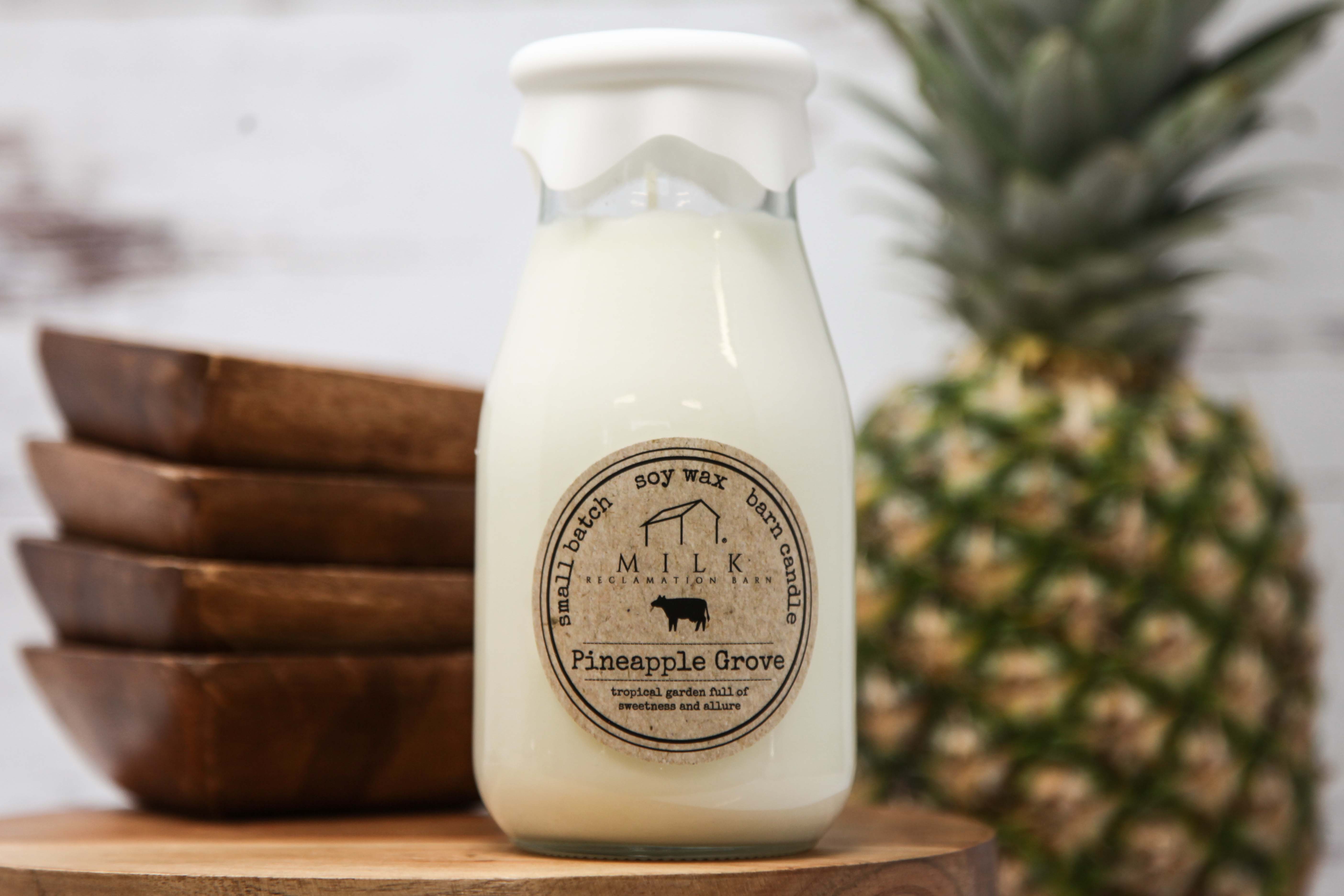 Milk Reclamation Barn - Wholesale Jar/Filled Candle - Milk Bottle Candle 13 oz26