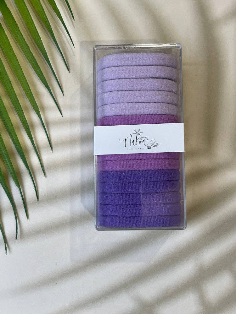 Nakoa The Label – Engroshandel Hårbånd - Dame – Super Elastisk Elastisk Hårbånd - Æske med 15 - Sorbet0