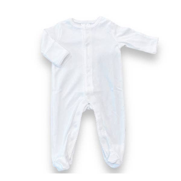 Southern Proper Blanks - Wholesale Jumpsuit - Baby - Footies - Picot Trim