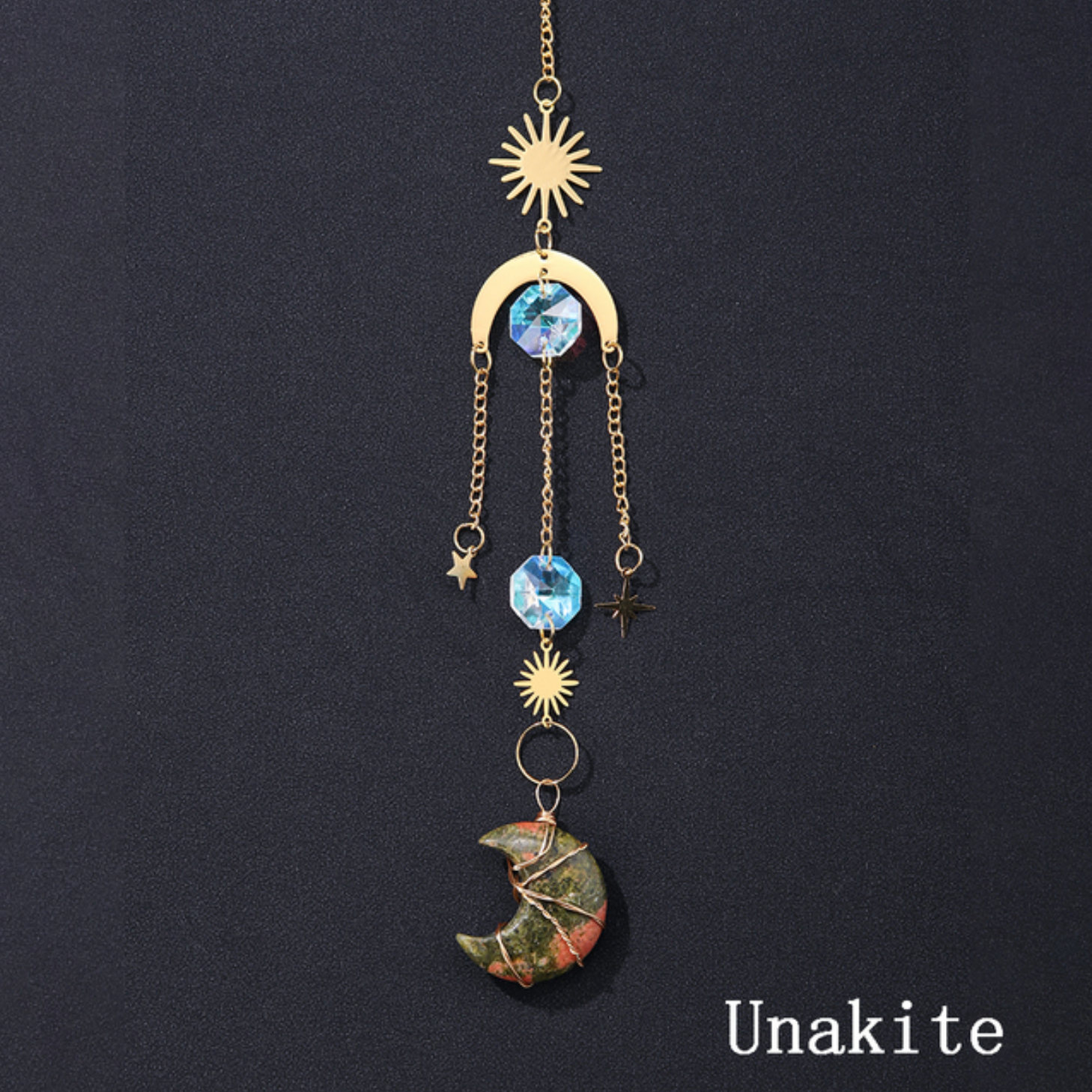 Crystolver (We Cover All Import Fees) - Wholesale Suncatcher - Crystal Moon Pendant Sun Catchers Decor5