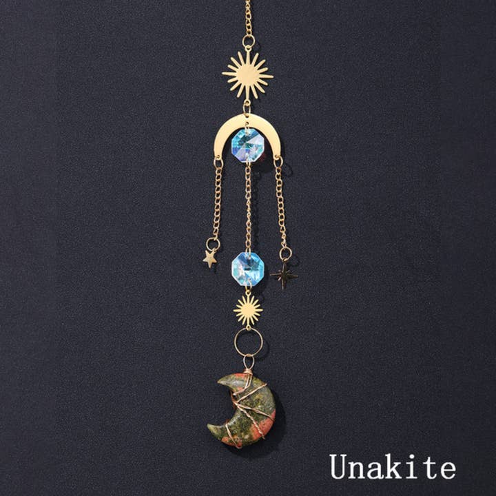 Crystolver (We Cover All Import Fees) - Wholesale Suncatcher - Crystal Moon Pendant Sun Catchers Decor5