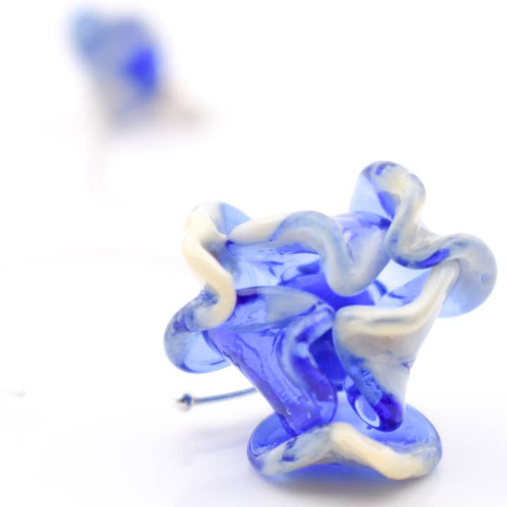 Miriam Fasolato - Wholesale Cuff/Wrap Earrings - Creola in Murano art glass and 925 silver. asymmetric