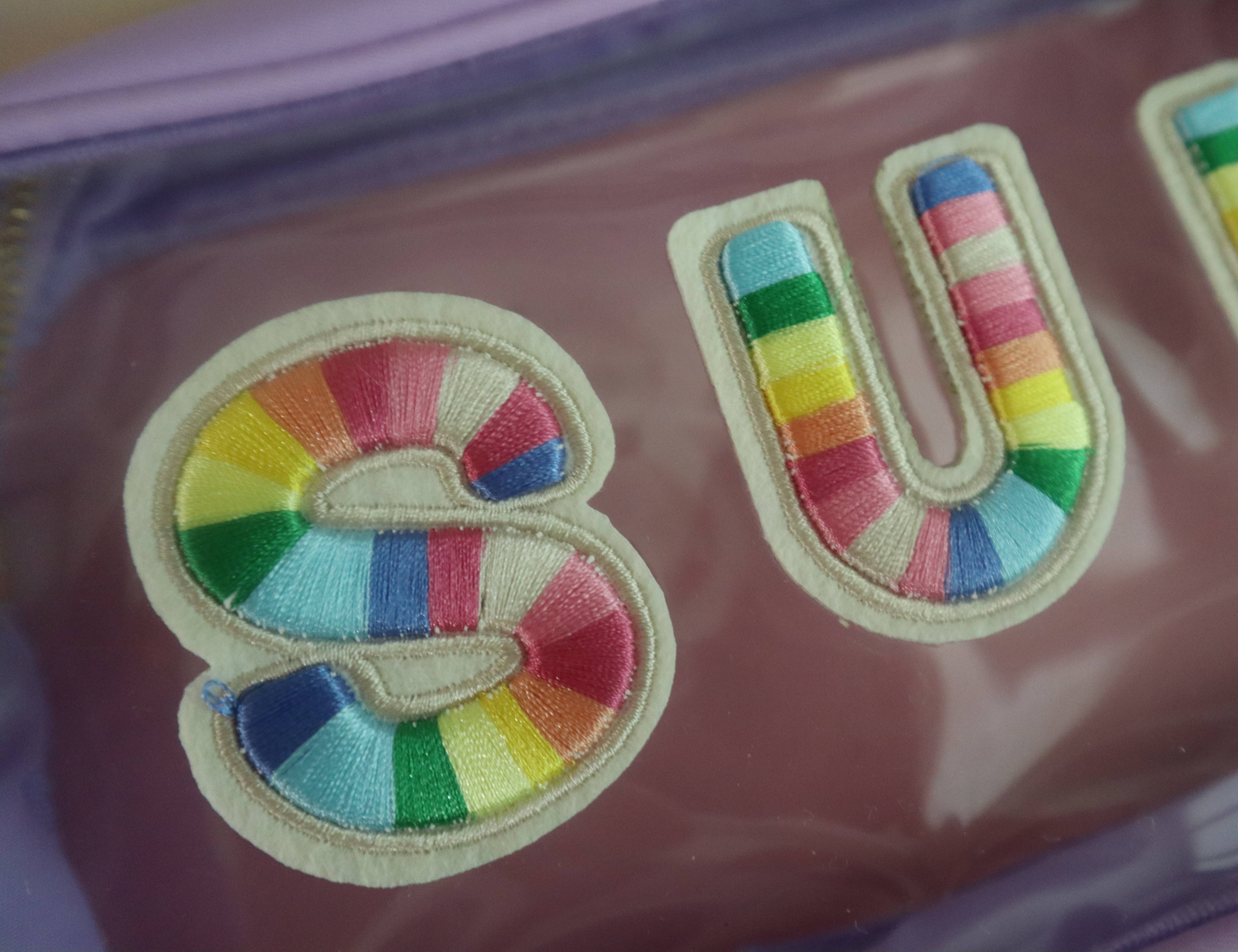 Bash - Wholesale Patch - Rainbow Letter Patch, Patch ONLY, 2 Inches, Rainbow Patch1