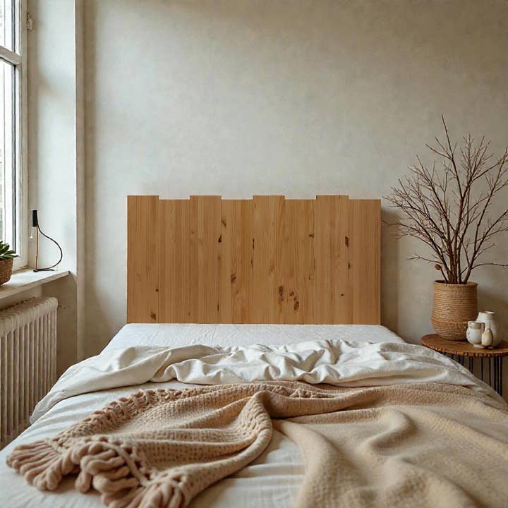 HAKU Cabecero de madera maciza. Acabado "D A R K". para venta al por mayor de Raw Wood