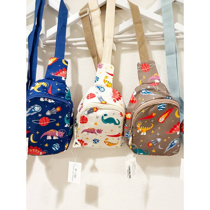 MIX COLOR Dino Design Kids Fanny Pack for wholesale on Faire1