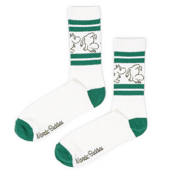 Moomintroll Retro Herensokken - Wit voor wholesale door Nordicbuddies