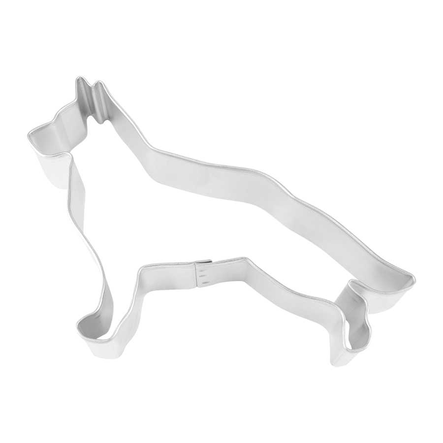 R&M International - Wholesale Cookie Cutter - German Shepherd Cookie Cutter (5.25")0
