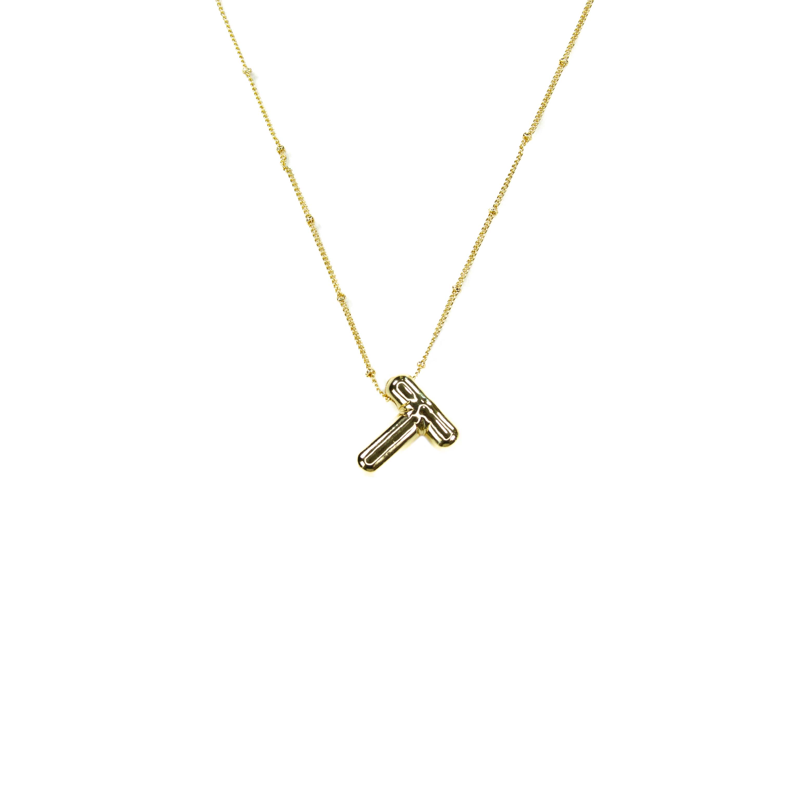 Savvy Bling – Engroshandel Halskæde med vedhæng – Initiale ballonboble guldhalskæde19