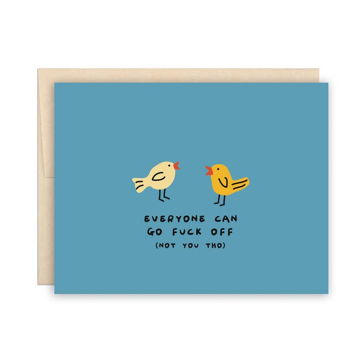 Funny Birds Swearing Friendship, Love Greeting Card for wholesale by The Beautiful Project