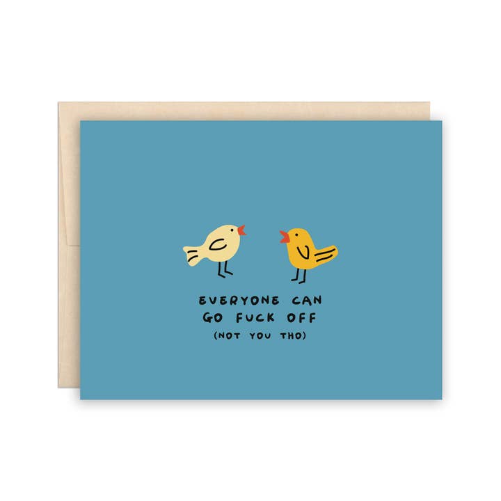The Beautiful Project - Wholesale Friendship Card - Funny Birds Swearing Friendship, Love Greeting Card