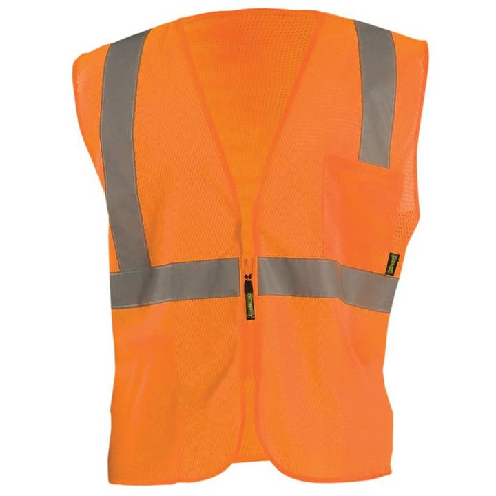 Gilets de sécurité à glissière standard à haute visibilité, Cl 2 pour la vente par Hyperkewl / Miracool Occunomix