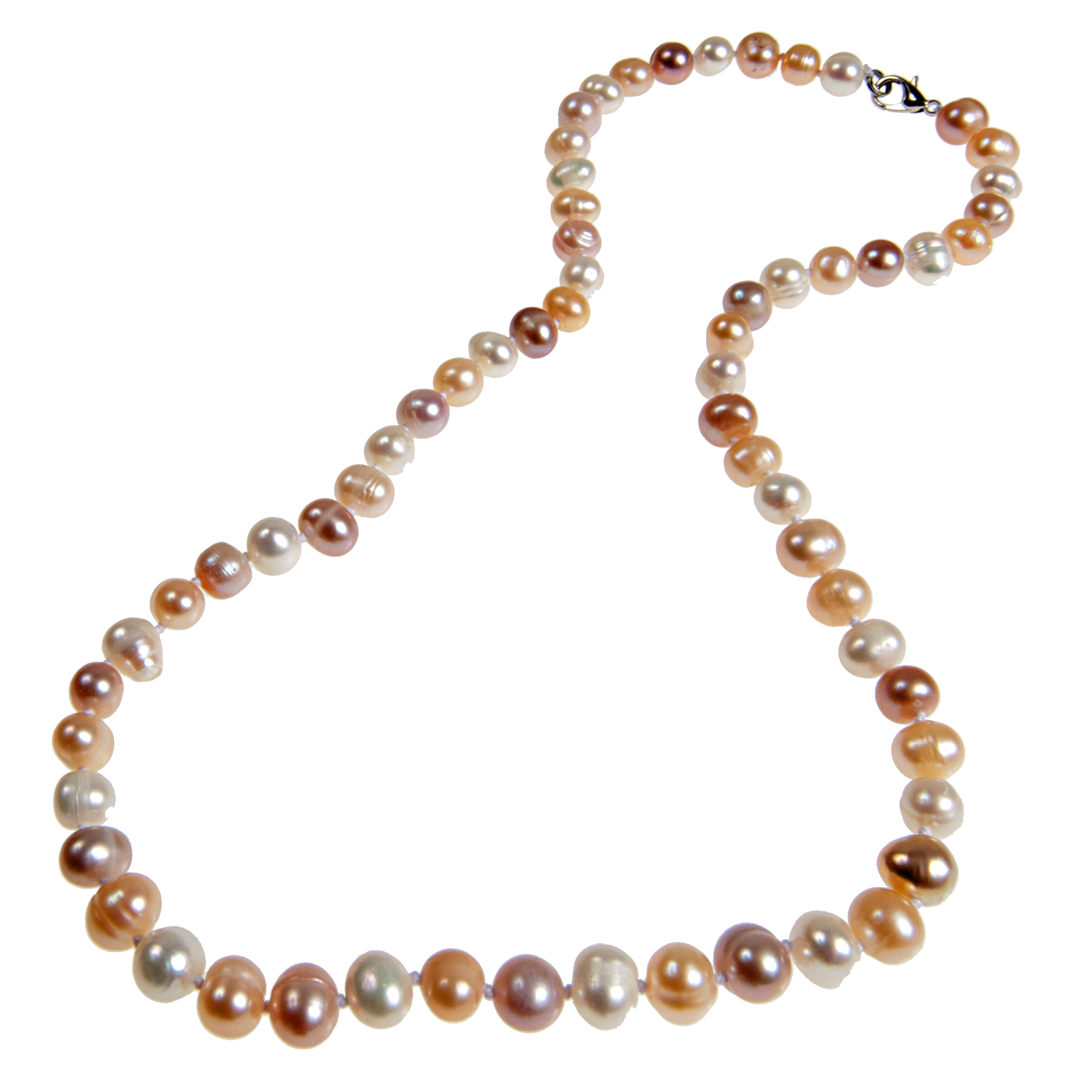 KJK Jewelry Inc. - Wholesale Beaded/Pearl Necklace - Knotted Blush-Tone Cultured Pearl Necklace2