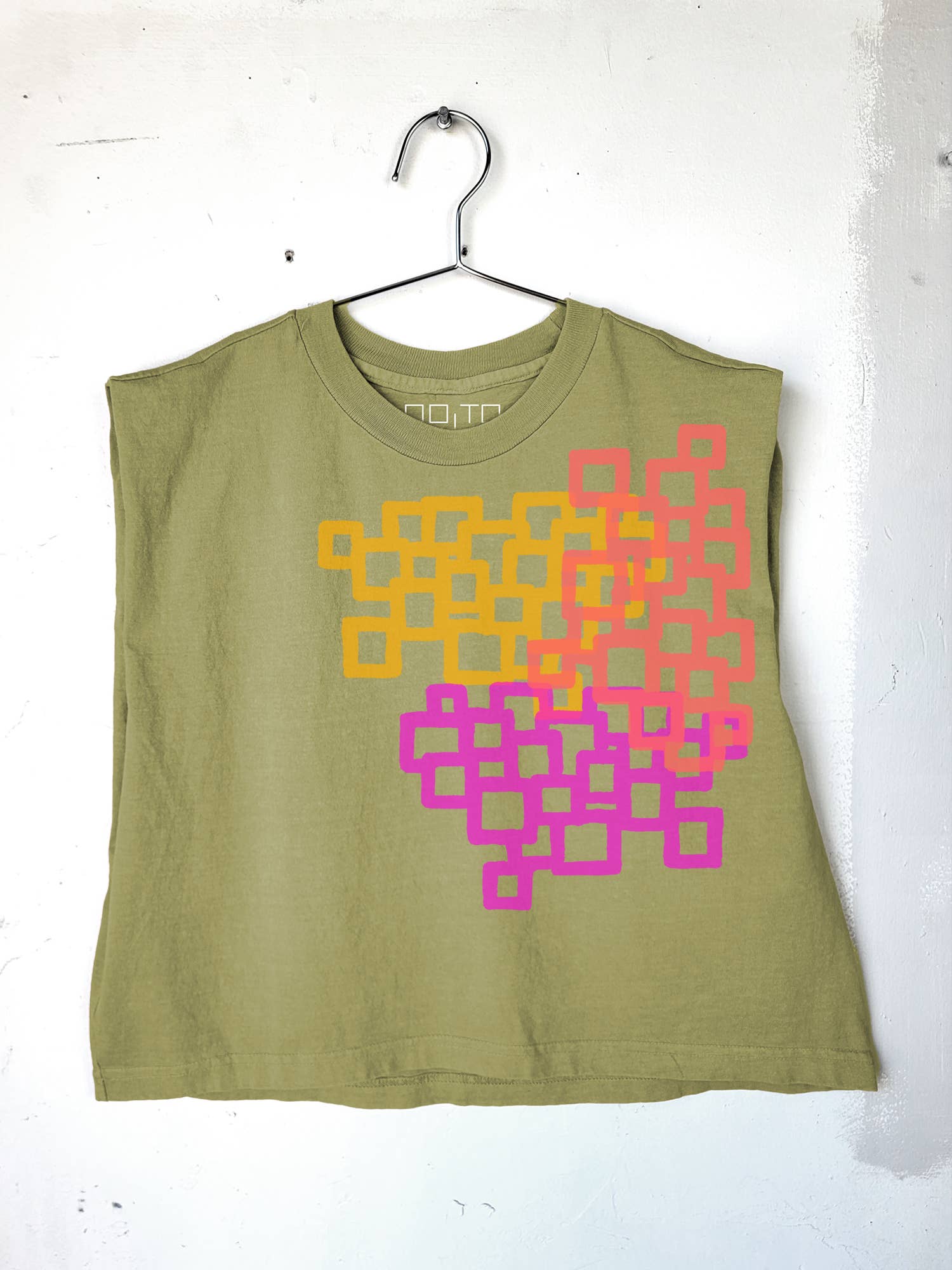 Go To Devil – Großhandel T-Shirt mit Siebdruck – Damen – Squares Heavyweight Muscle T-Shirt für Damen5