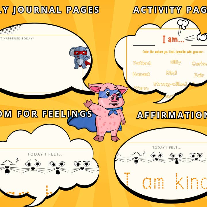 Celestial Hope Book Nook - Venta al por mayor Libro para colorear y cuaderno de actividades - Niños y bebés - Mini Minions Conscientes: Diario de Actividades y Pensamientos Diarios2