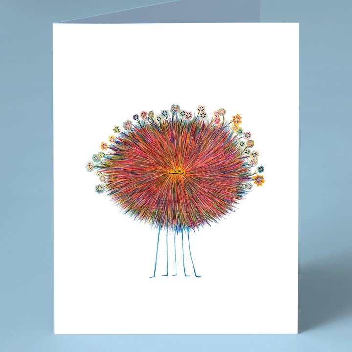 Poofy Frizzlemuff A2 Greeting Card for wholesale by Poofy Emporium