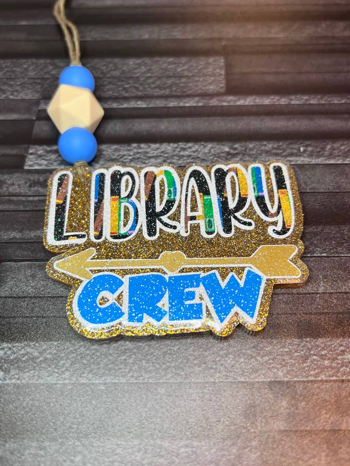 Library Teacher Christmas Tree Ornaments, Gift for School Librarian, Gift for Book lovers, Library Crew for wholesale by Chasin’ Self Care