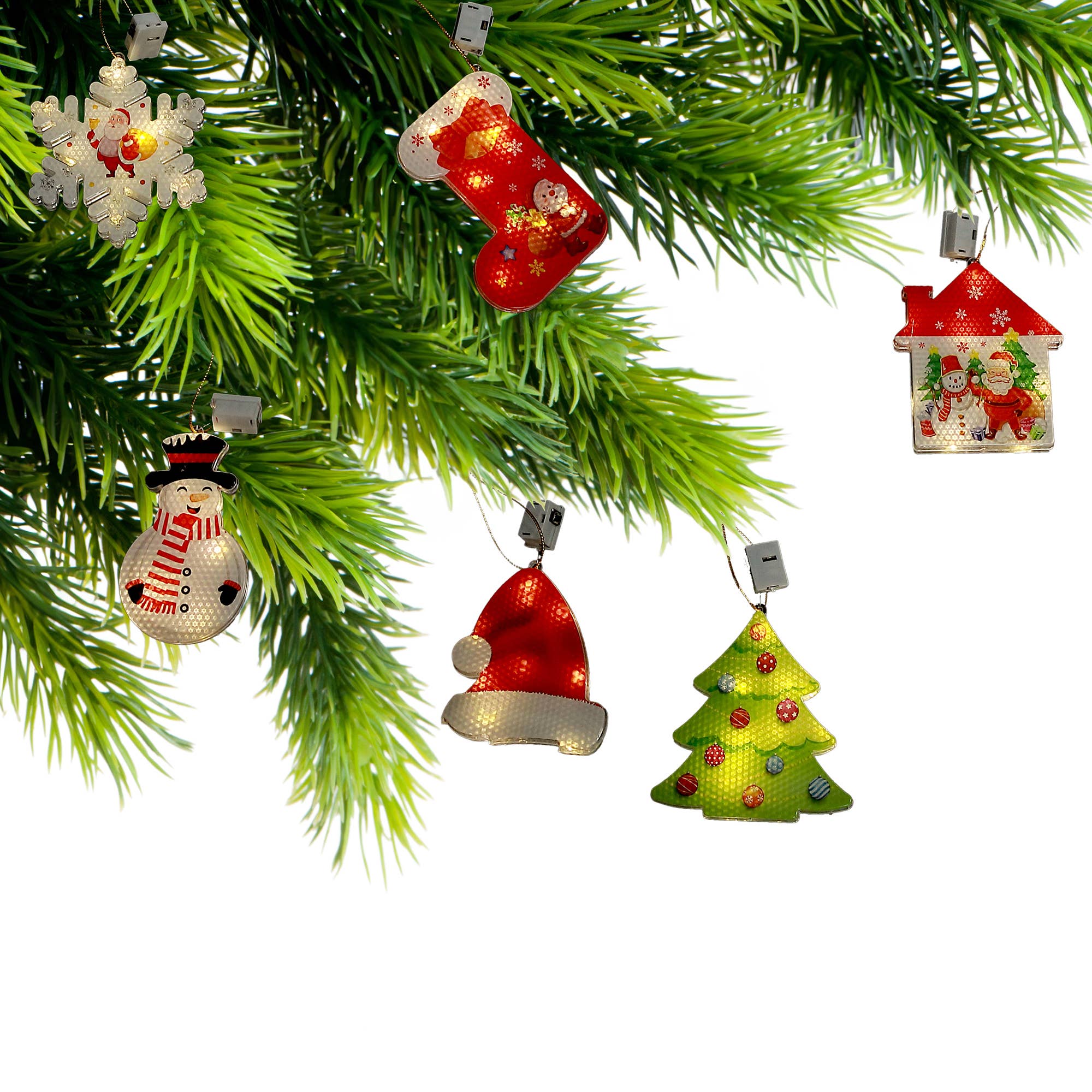 IH Casa Decor - Wholesale Ornament set - LED ACRYLIC ORNAMENTS (ASSTD)1