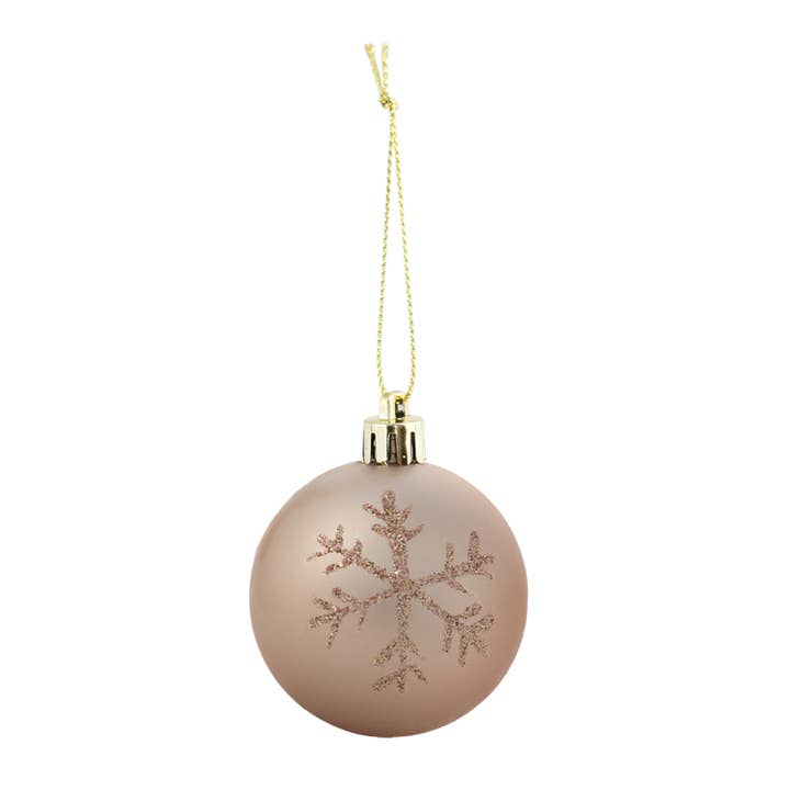 Sunnydaze Decor - Wholesale Ornament - Winter Wonderland 100-Piece Rose Gold Christmas Ornaments 🎅