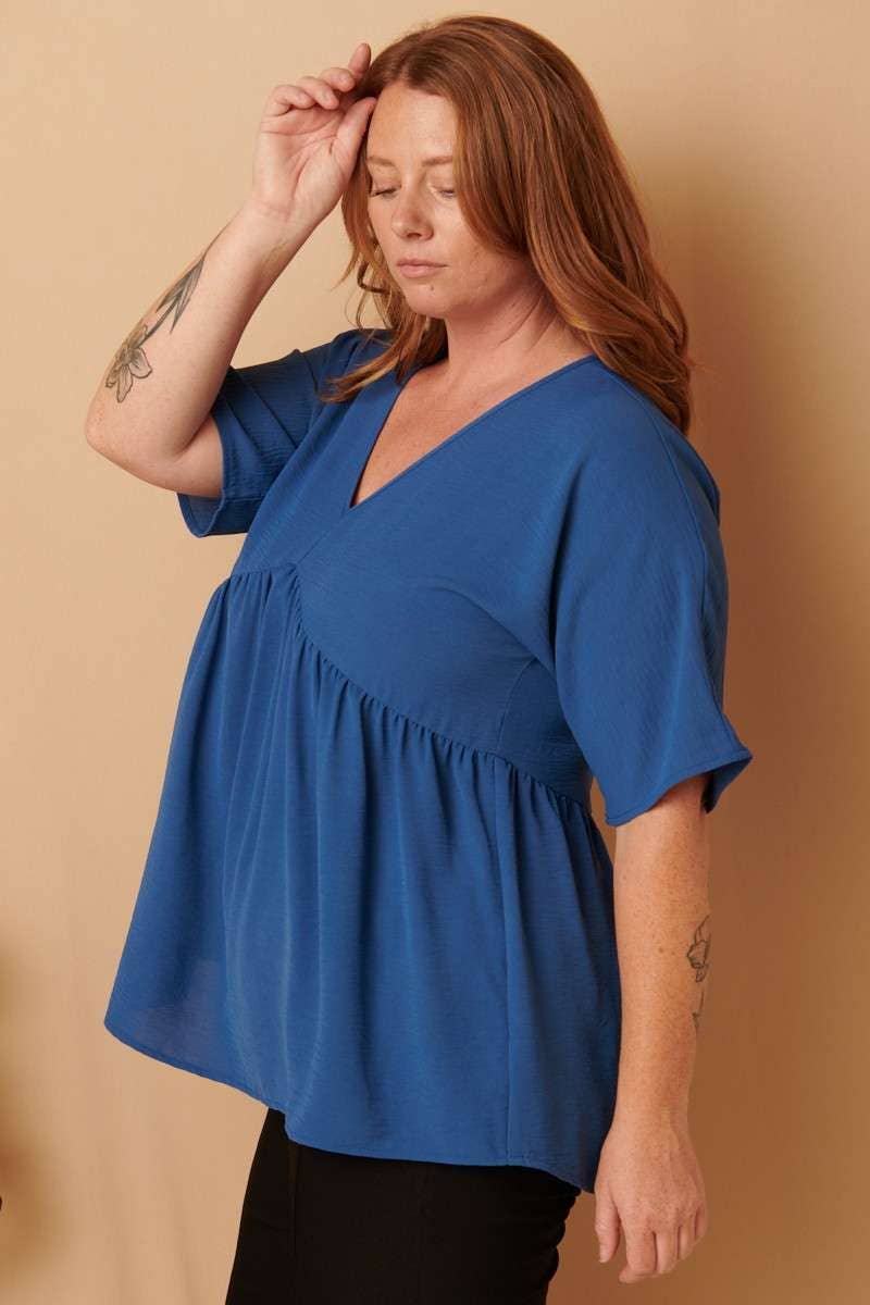 mittoshop - Wholesale Tunic - Women's - CT9073PL-PLUS AIRFLOW DOLMAN BABYDOLL BLOUSE24