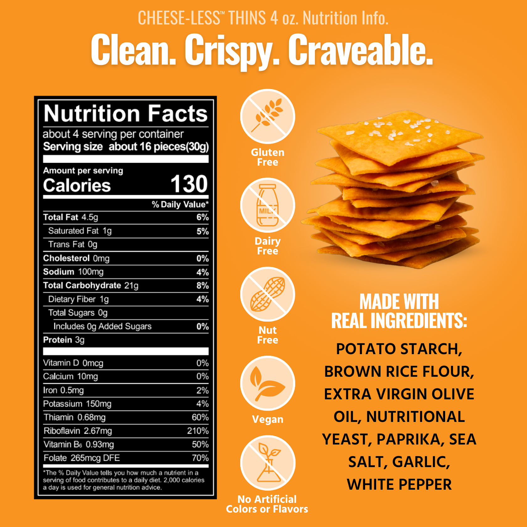 Every Body Eat® - Vente Biscuit salé - Snack Fins Sans Fromage 113g2