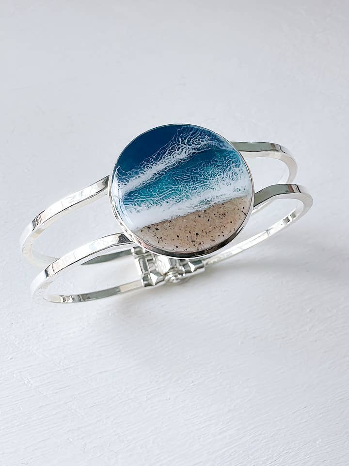 Salty Breeze Bangle Bracelet for wholesale by Northern Tides Studio