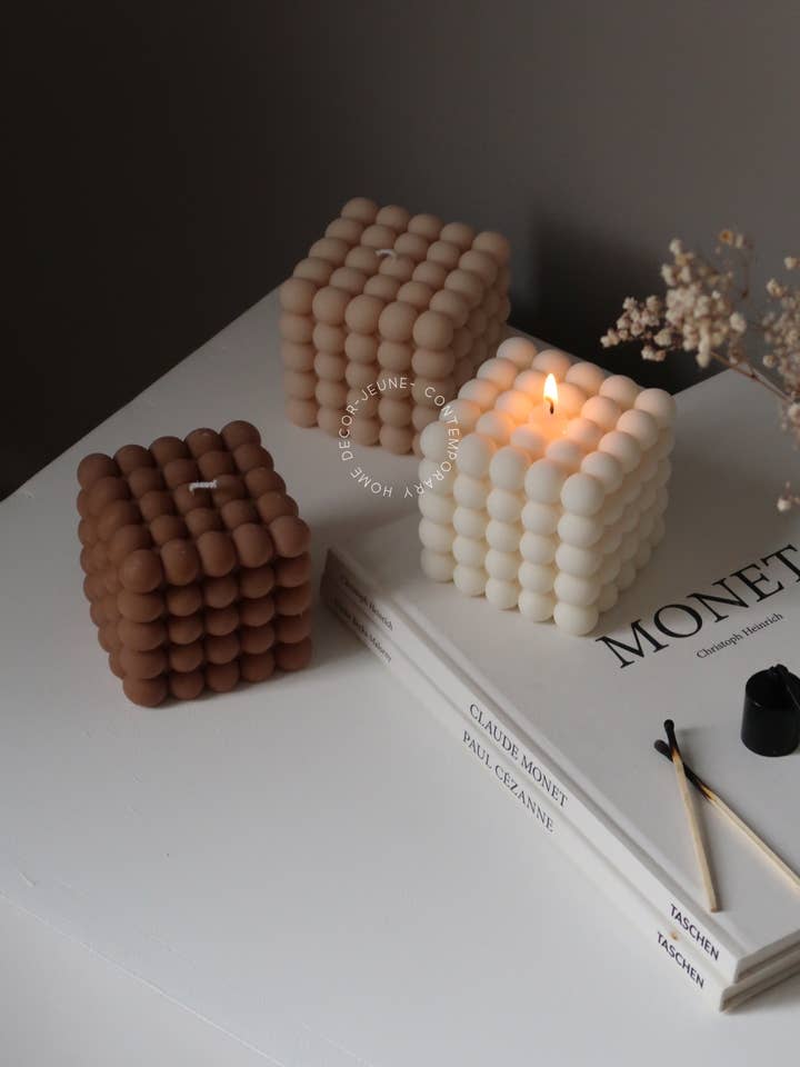 Large Soy Bubble Candle for wholesale by Jeune Home