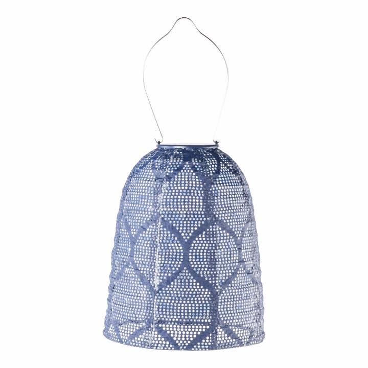 Allsop Home & Garden - Wholesale Lantern - Stella Bell 11" Solar Lantern - Ultramarine