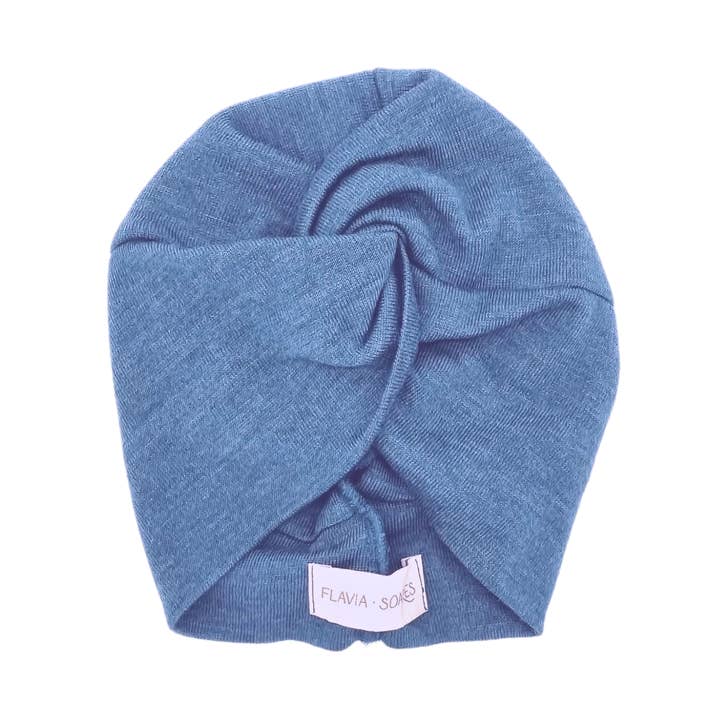 Turban Pitaya van merinowol – Jeans voor wholesale door Flavia Soares