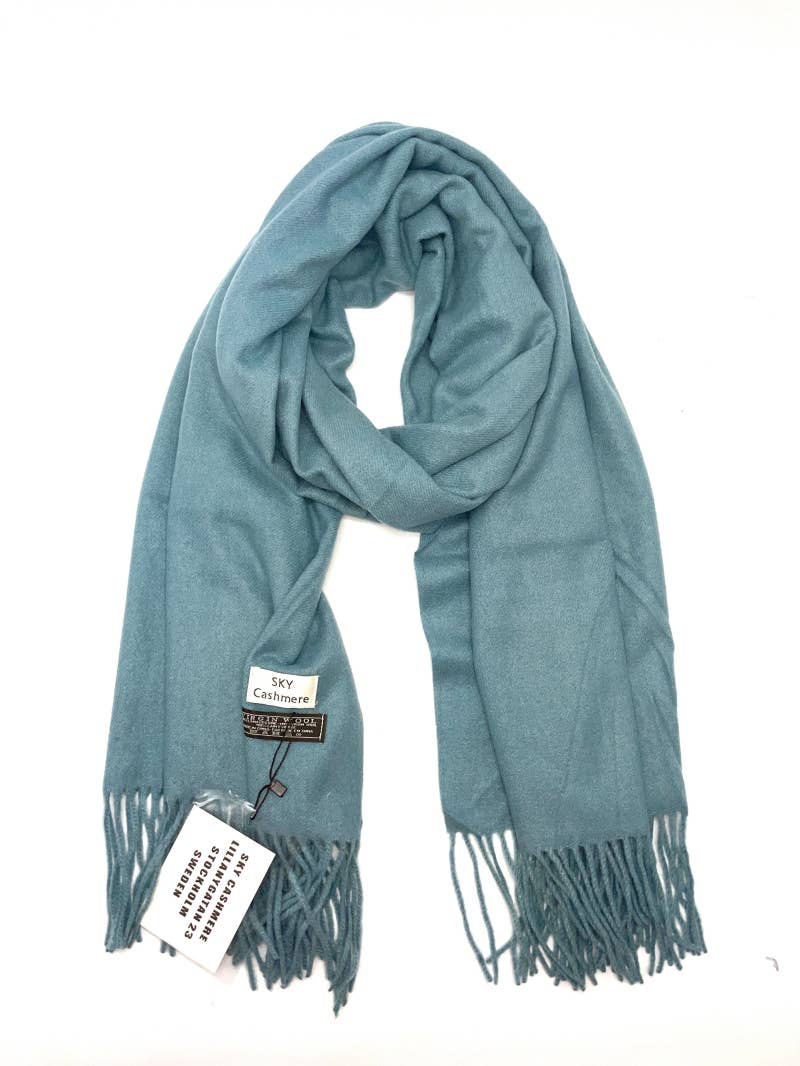 LINETA - Wholesale Scarf - Women's - SKY-88 Very Thick Plain Scarf6