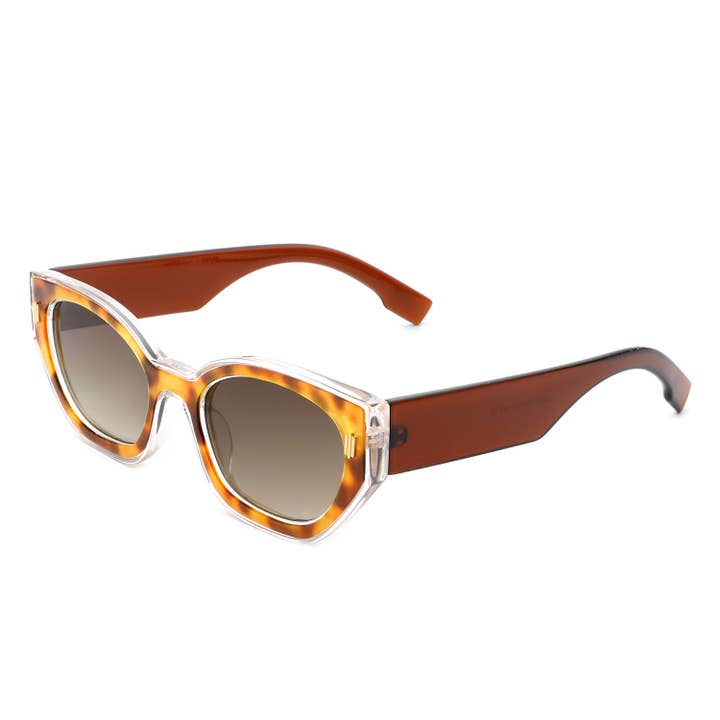 Cramilo Eyewear - Wholesale Sunglasses - Women's - Women Retro Round Fashion Narrow Cat Eye Sunglasses