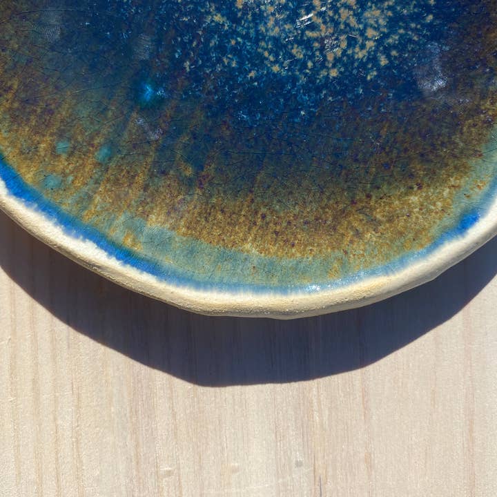 mynt ceramics - Wholesale Decorative Plate/Dish/Bowl - Plate in Shades of Blue and Brown | Handmade Ceramics8