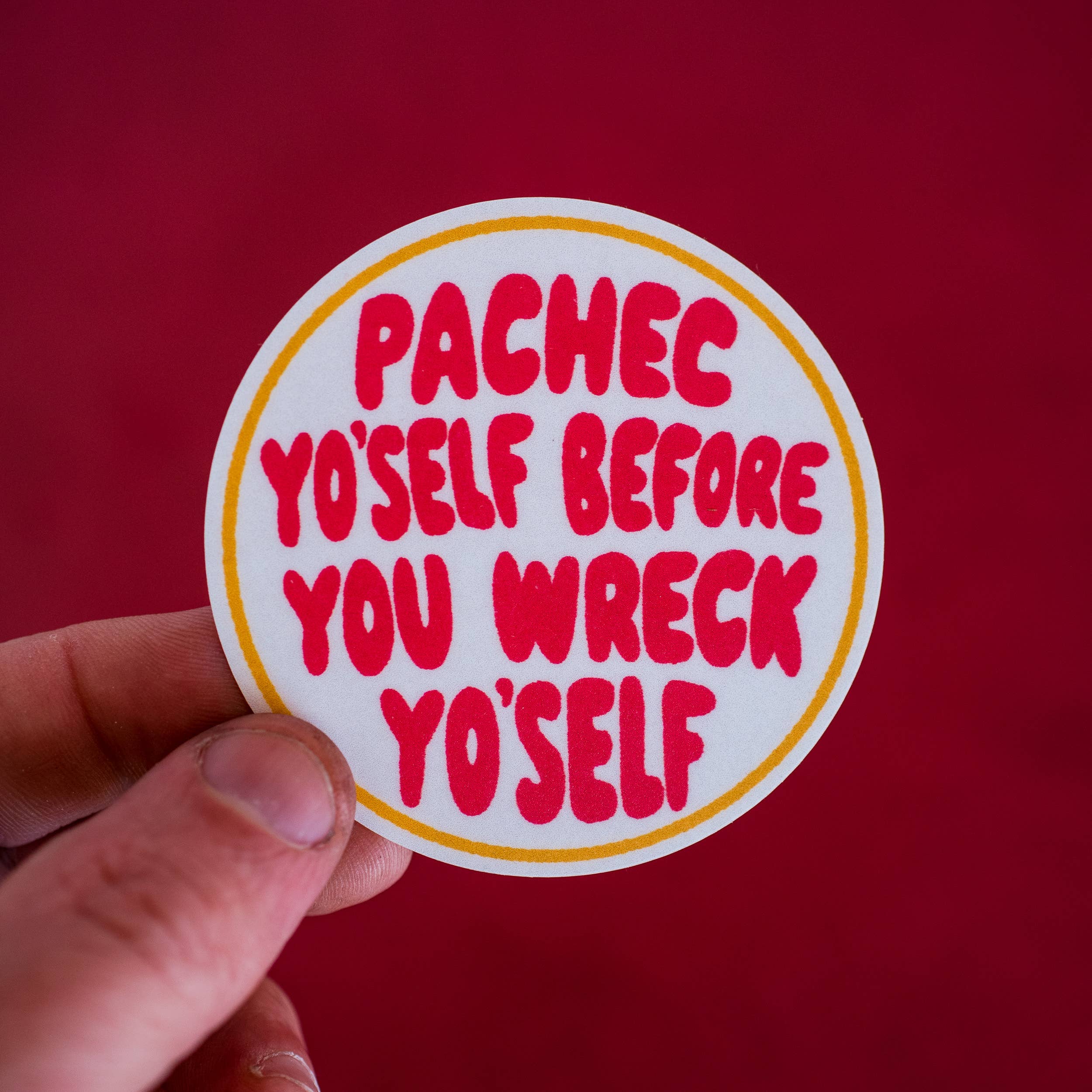 Stellar Gifts & Goods Wholesale - Wholesale Sticker - KC Football Stickers - Pachec Yo'self Waterproof Sticker