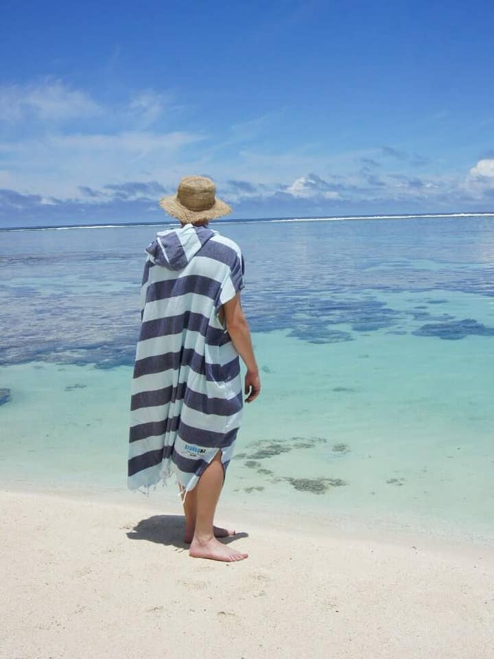 Tim Hooded Towel Poncho for wholesale by STOKEDNZ