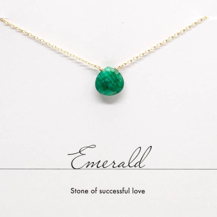 Emerald Heart Necklace for wholesale by Susan Roberts Jewelry