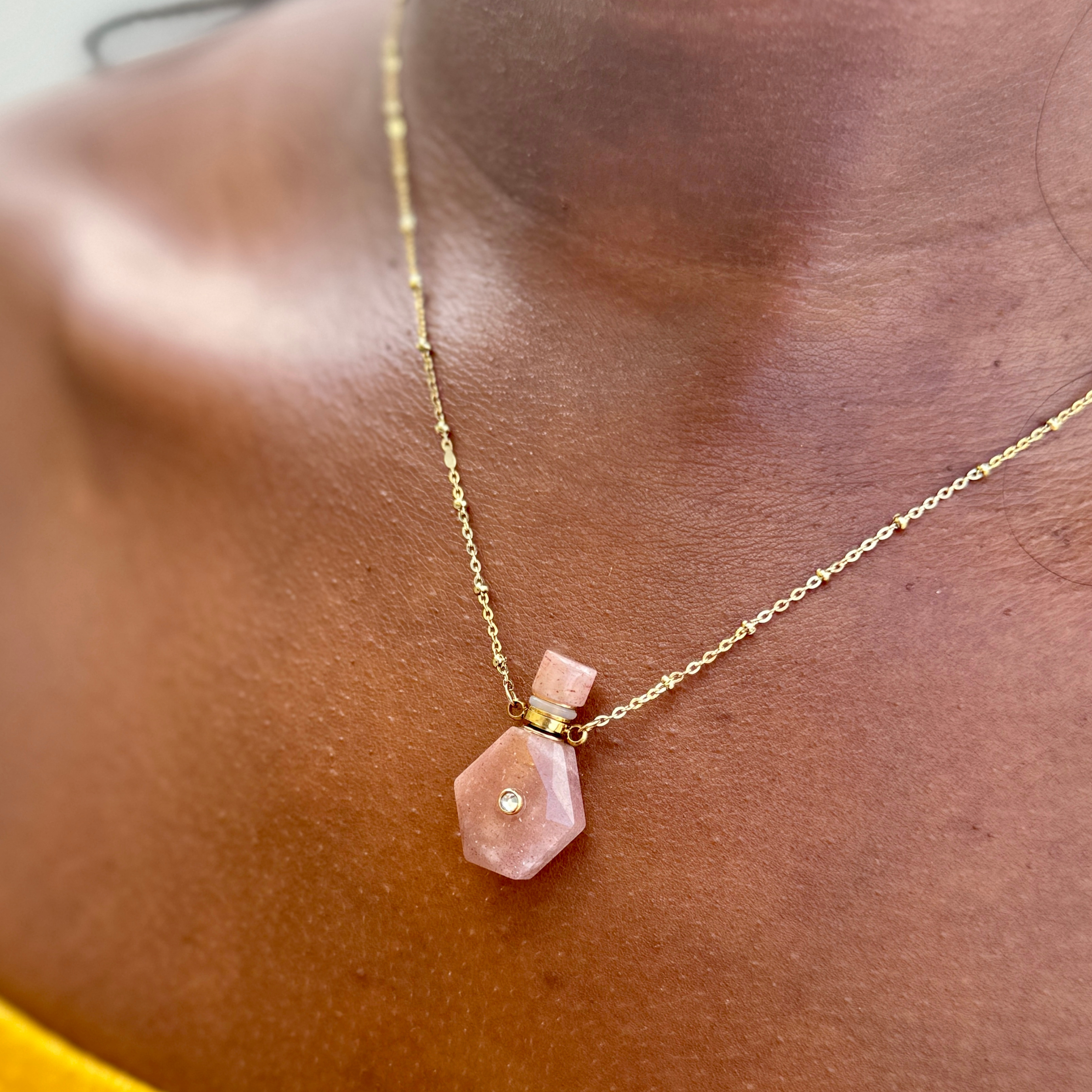 Poudre Bijoux - Wholesale Pendant/Charm Necklace - Katarina Necklace in Natural Stone15