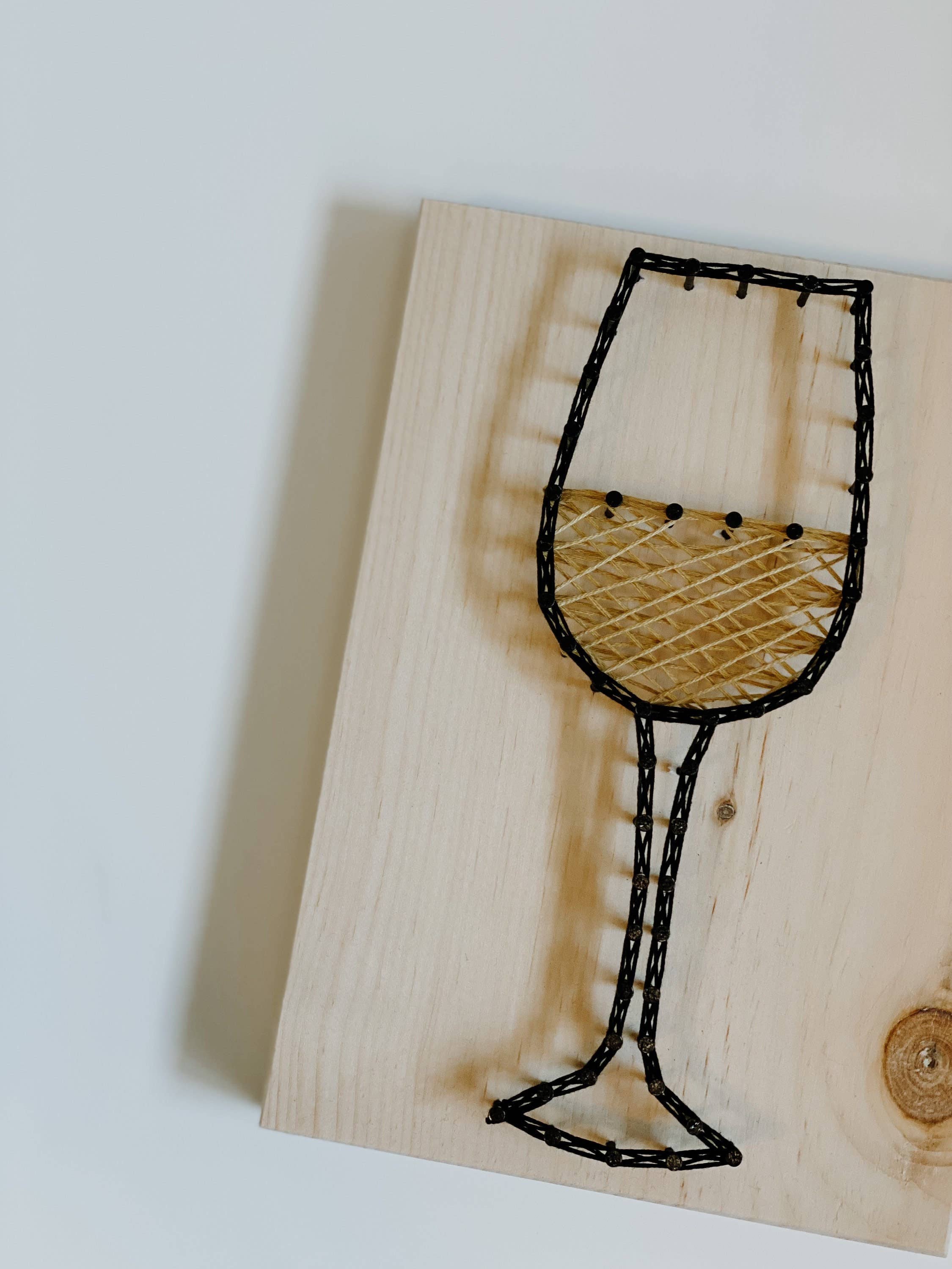 Knot Really Art - Wholesale DIY Craft Kit - Wine DIY String Art Kit4