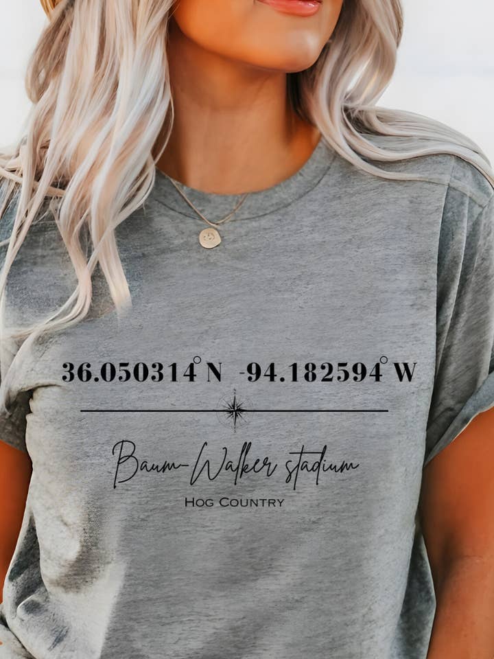 Baum-Walker Stadium Arkansas Razorback Baseball Tee #2 for wholesale by Uncommon Label