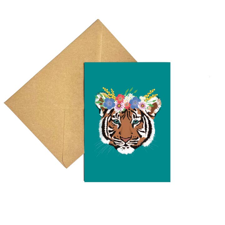 Flower Crown Tiger for wholesale by Rain Solo