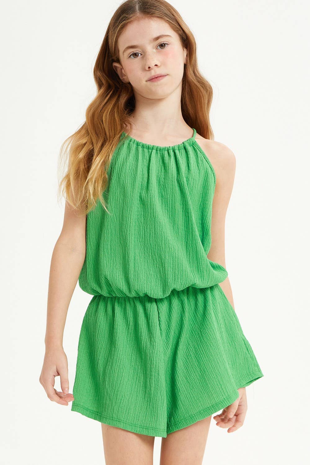 Good Girl – Engroshandel Romper - Børn – Selvbindende ærmeløs Skort Romper6