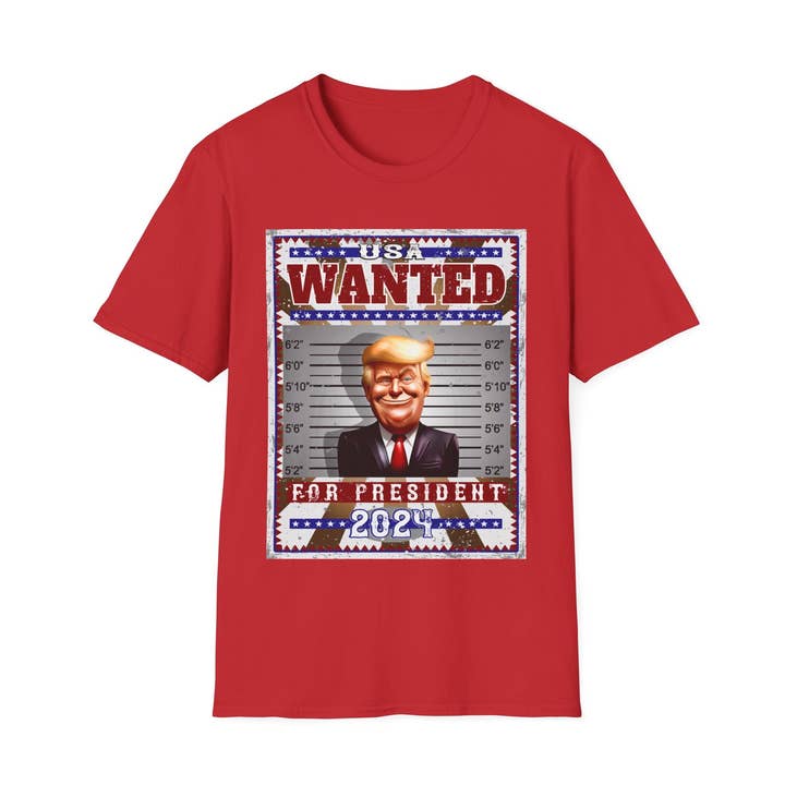 Wanted For President - Front Shirt Print - Unisex T-Shirt for wholesale by ThingymaGadgets