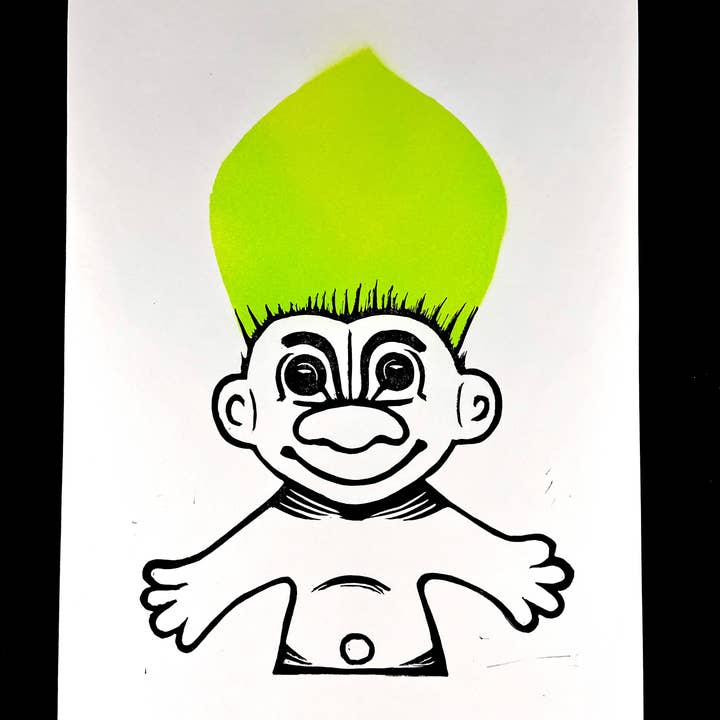 Pixel Palmer - Wholesale Art Print - Troll Dolls - Screen Print2