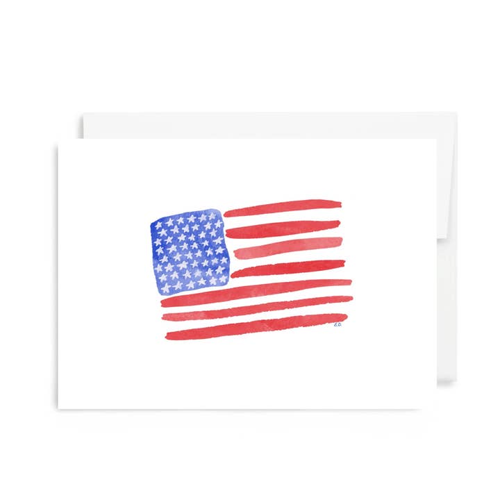 American Flag Card for wholesale by EverElling