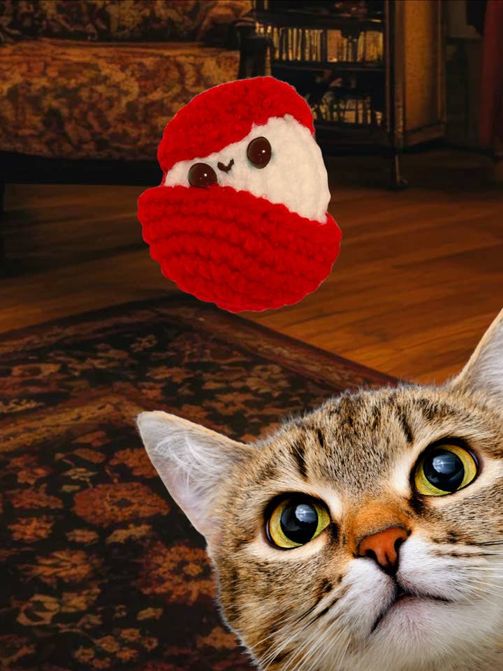 Minette le fromage | lightweight cat toy pour la vente par Feline Grove