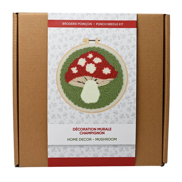 MUSHROOM HOME DECOR PUNCH NEEDLE KIT for wholesale by pierrebelvedere.com