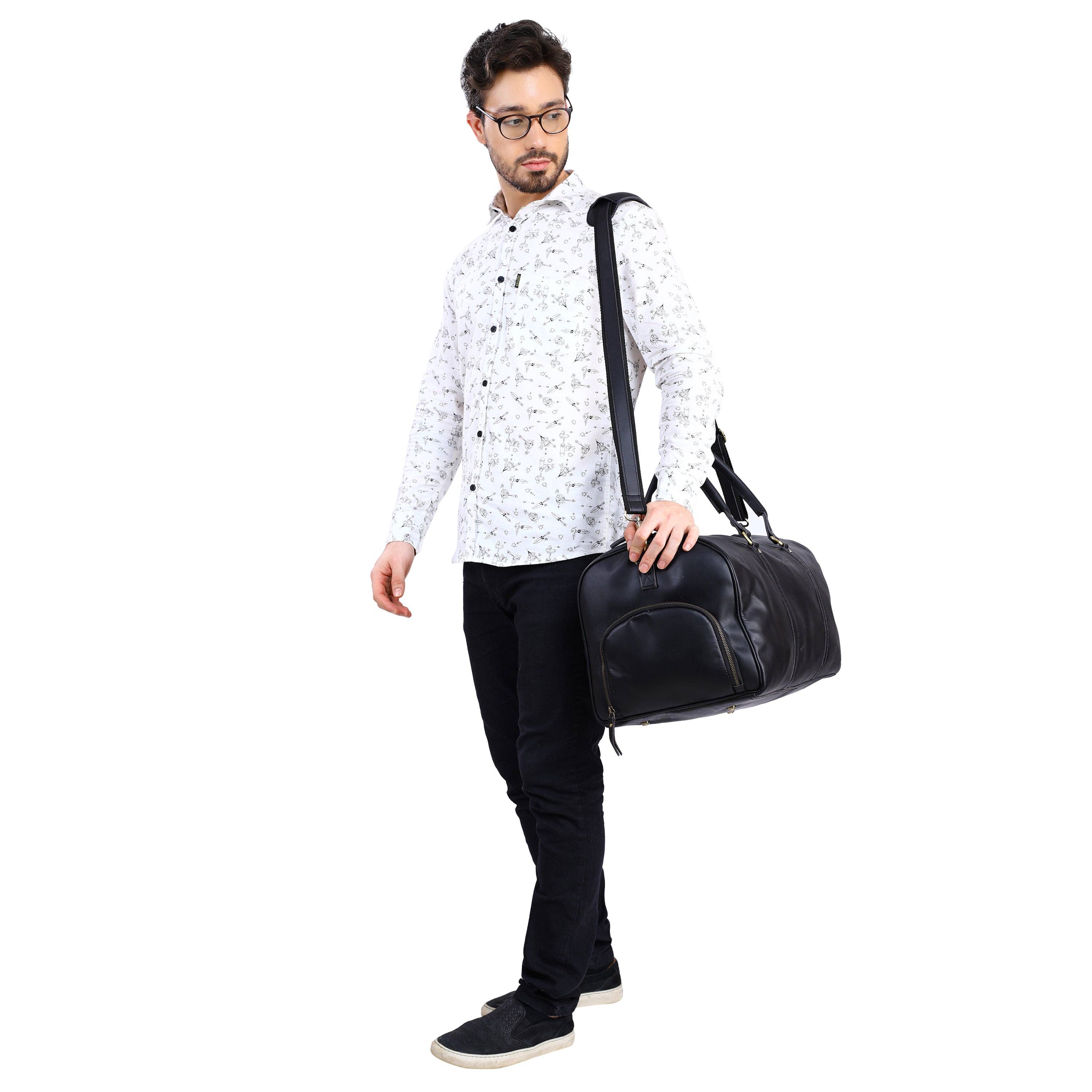 VELLAIRE - Wholesale Weekender Bag - Men's - Personalized Leather Duffle Bag - XLarge1